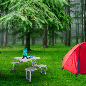 One-piece Folding Tables And Chairs - Aluminum Alloy Model