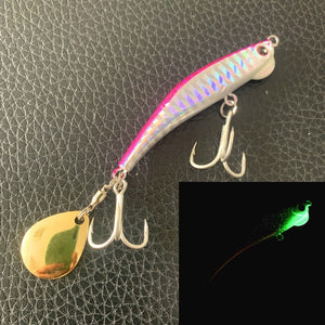 Luminous iron plate lead fish throwing lure lure