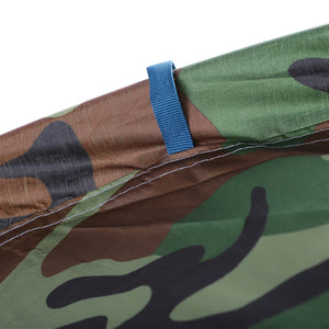 3-4 People Camouflage Portable Camping Tent With Silver Tape And Fiberglass Pole