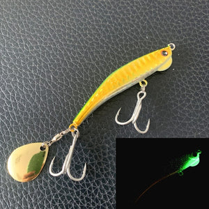 Luminous iron plate lead fish throwing lure lure