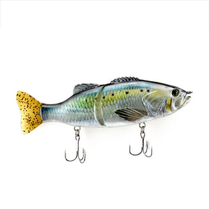 Multi-section Fish Hard Bait PVC Soft Bait S-shaped Swimming Posture Bait Lure