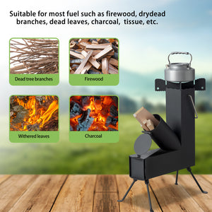 Black Wrought Iron Panels, Camping Stove