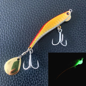 Luminous iron plate lead fish throwing lure lure