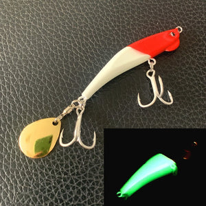 Luminous iron plate lead fish throwing lure lure