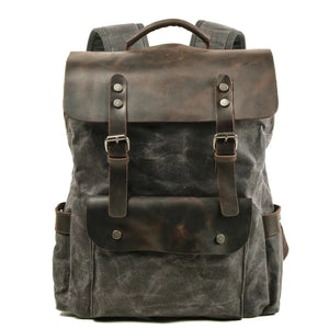 Durable Stylish Waxed Canvas Backpack