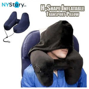 Hooded Inflatable Transport Pillow