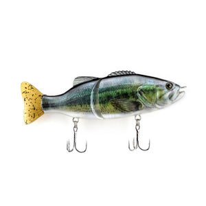 Multi-section Fish Hard Bait PVC Soft Bait S-shaped Swimming Posture Bait Lure