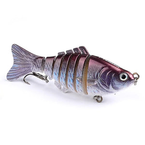 Artificial Minnow Multi-section Wobbler Fishing Bait