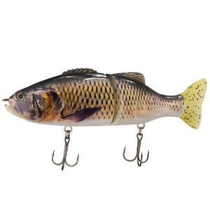 Multi-section Fish Hard Bait PVC Soft Bait S-shaped Swimming Posture Bait Lure