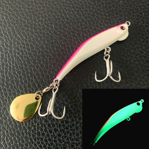 Luminous iron plate lead fish throwing lure lure