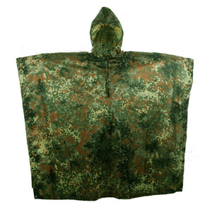Multifunctional Portable Poncho Camouflage Raincoat