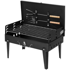 Black Portable Square Carbon Oven