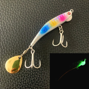 Luminous iron plate lead fish throwing lure lure