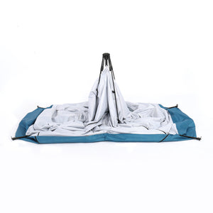 Double Blue White Changing Tent