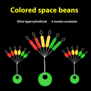 Bulk Straight Cylindrical Olive Rubber Space Beans