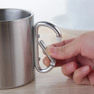 Carabiner Hook Camping Stainless Steel Cup