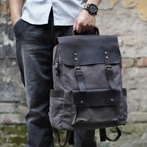 Durable Stylish Waxed Canvas Backpack