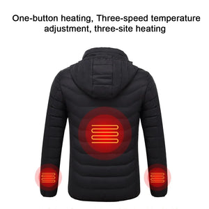 Men's Fleece Waterproof Winter Heated Jackets