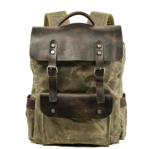 Durable Stylish Waxed Canvas Backpack