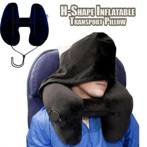 Hooded Inflatable Transport Pillow