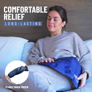 Glacial Comfort Gel Ice Pack for Back Pain - Reusable Cold Pads for Hip, Knee, Shoulder Injuries, Muscle Strains, Migraine & Postpartum Recovery with Flex Technology - After Surgery.