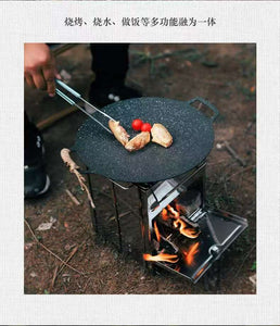 Encounter The Wonderful Outdoors, Starting From Owning An Integrated Folding Mini Stainless Steel Charcoal Stove.