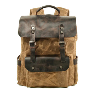 Durable Stylish Waxed Canvas Backpack