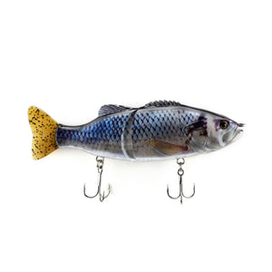 Multi-section Fish Hard Bait PVC Soft Bait S-shaped Swimming Posture Bait Lure