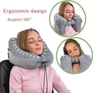 Hooded Inflatable Transport Pillow