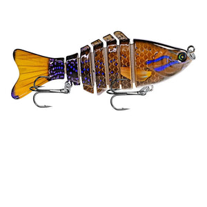 Artificial Minnow Multi-section Wobbler Fishing Bait