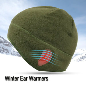 Warm Fleece Beanie with Earwarmer