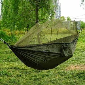 Portable Outdoor Camping Hammock with Mosquito Net