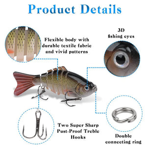 5Pcs Jointed Fishing Lure Set