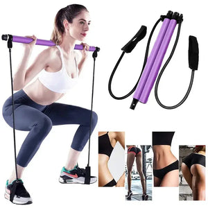 Portable Fitness Yoga Pilates Resistance Bar