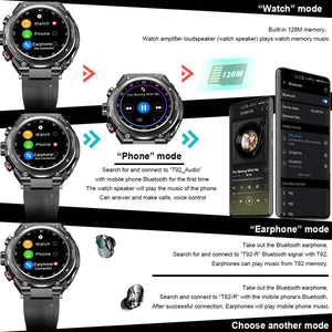 Smart Watch with Earbuds