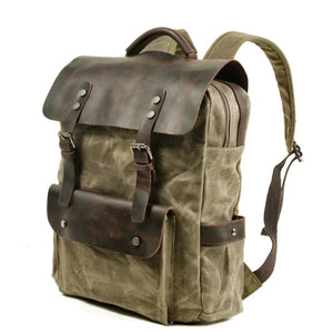 Durable Stylish Waxed Canvas Backpack